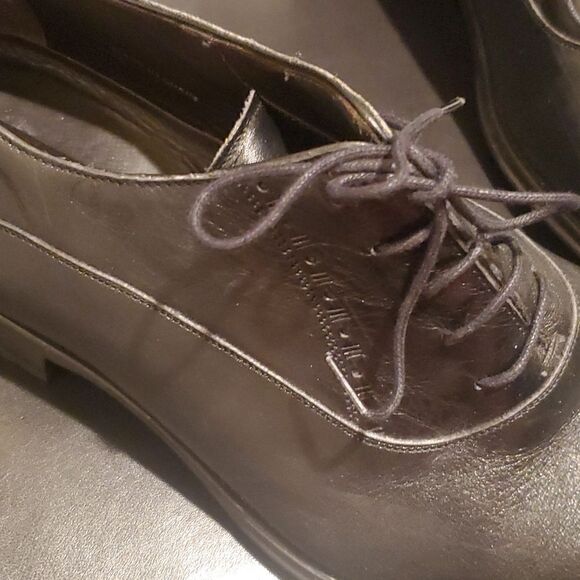 SOLD!!! MEZLAN Men's Black Leather Cap Toe Shoes - Size 13 - Picture 6 of 12